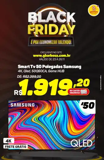 Smart Tv 50 Polegadas Samsung 4K, Qled, 50Q60CA, Game HUB