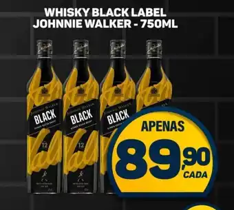 Dom Atacadista WHISKY BLACK LABEL JOHNNIE WALKER - 750ML oferta