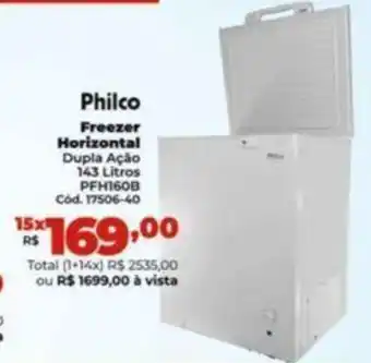 Philco Freezer Horizontal Dupla Ação 143 Litros PFH160B Cód. 17506-40