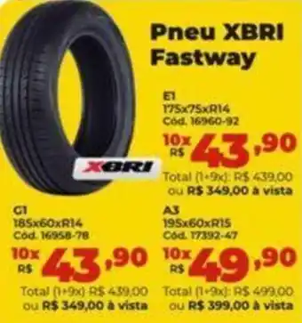 Lojas Becker Pneu XBRI Fastway oferta