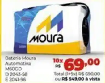 Bateria Moura Automotiva MEOCD