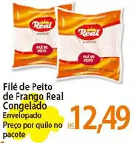 Atacadão Filé de Peito de Frango Real Congelado Envelopado Preço por quilo no pacote oferta