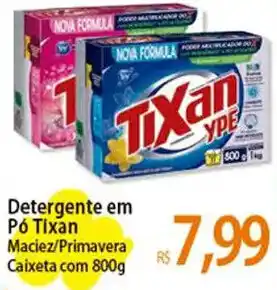 Atacadão Detergente em Pó Tixan Maciez/Primavera Caixeta com 800g oferta