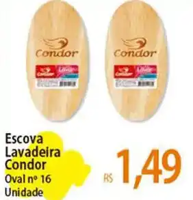 Atacadão Escova Lavadeira Condor Oval nº 16 Unidade oferta