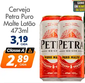 Delta Supermercados Cerveja Petra Puro Malte Latão 473ml oferta