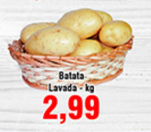 Shibata Supermercados Batata lavada 1kg oferta