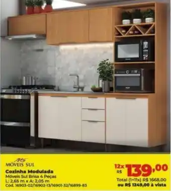 Lojas Becker MS MOVEIS SUL Cozinha Modulada oferta