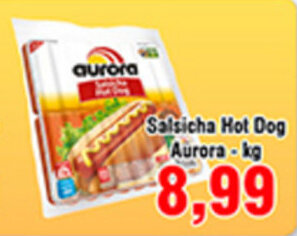Shibata Supermercados Salsicha Hot Dog Aurora 1kg oferta