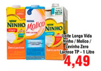 Shibata Supermercados Leite Longa Vida Ninho/ Molico/ Levinho 1L oferta