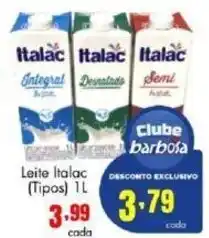 Barbosa Supermercados Leite Italac (Tipos) 1L oferta