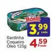 Rossi Supermercado Sardinha Coqueiro Óleo 125g oferta