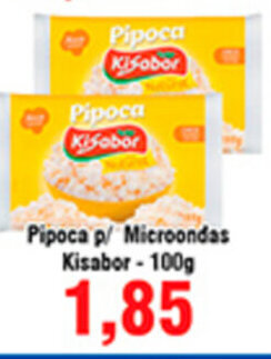 Shibata Supermercados Pipoca p/ Microondas Kisabor 100g oferta