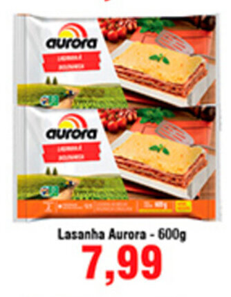 Shibata Supermercados Lasanha Aurora 600g oferta