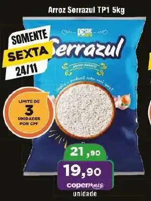Copercana Arroz Serrazul TP1 5kg oferta