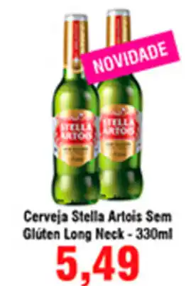 Shibata Supermercados Cerveja Stella Artois Sem Gluten Long Neck 330ml oferta