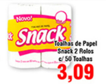 Shibata Supermercados Toalhas de Papel Snack 2 Rolos c/50 Toalhas oferta