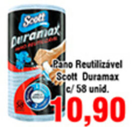 Shibata Supermercados Pano Reutilizavel Scott Duramax c/58 unid. oferta