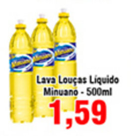 Shibata Supermercados Lava Loucas Liquido Minuano 500ml oferta