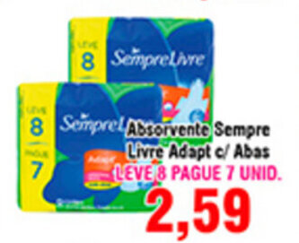 Shibata Supermercados Absorvente Sempre Livre Adapt c/ Abas oferta