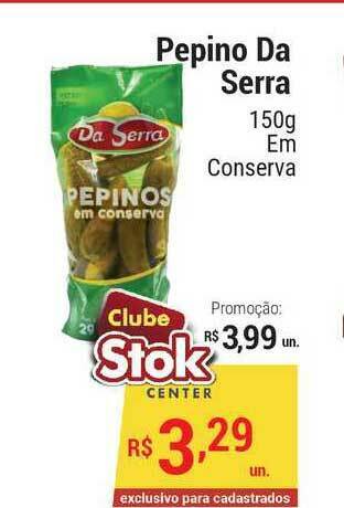 Stok Center Pepino Da Serra 150g oferta