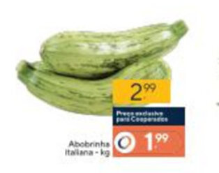 Coop Abobrinha Italiana 1kg oferta
