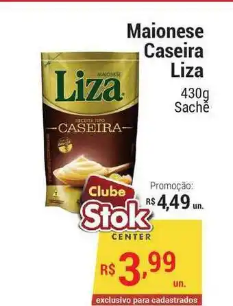 Maionese Caseira Liza 430g
