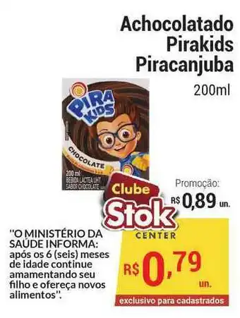 Achocolatado Pirakids Pircanjuba 200ml