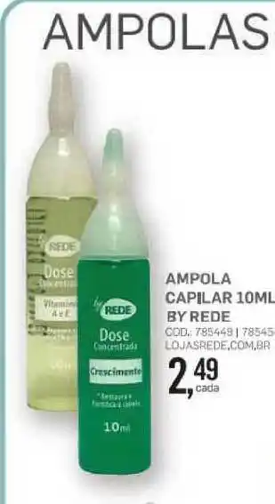 Ampola Capilar 10ml By Rede