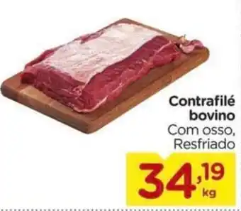 Carrefour Contrafilé bovino Com osso, Resfriado oferta