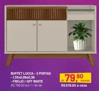 BUFFET LUCCA -2 PORTAS -1,33x0,89x0,38