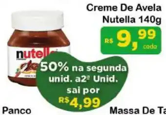 Chama Supermercados Creme De Avela Nutella 140g oferta