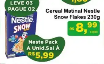 Chama Supermercados Cereal Matinal Nestle Snow Flakes 230g oferta