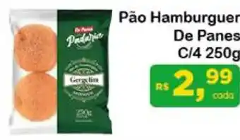 Chama Supermercados Pão Hamburguer De Panes C/4 250g oferta
