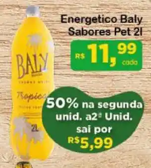 Chama Supermercados Energetico Baly Sabores Pet 2L oferta