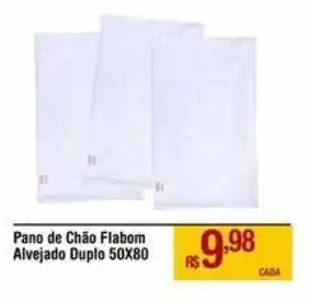 Pano de Chão Flabom Alvejado Duplo 50X80