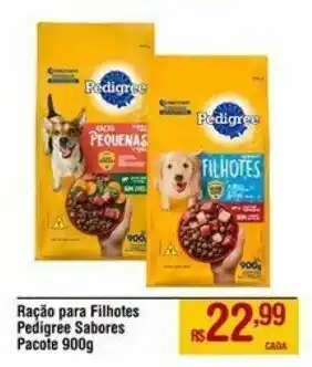 Max Atacadista Ração para Filhotes Pedigree Sabores Pacote 900g oferta