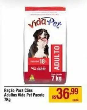Ração Para Cães Adultos Vida Pet Pacote 7Kg