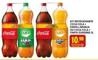 Federzoni Supermercados Kit Refrigerante Coca Cola + Fanta Laranja ou Coca Cola + Fanta Guarana 2L oferta