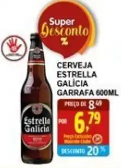 Federzoni Supermercados Cerveja Estrella Galicia garrafa 600ml oferta