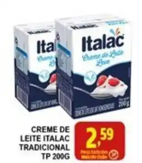 Federzoni Supermercados Creme de Leite Italac Tradicional tp 200g oferta