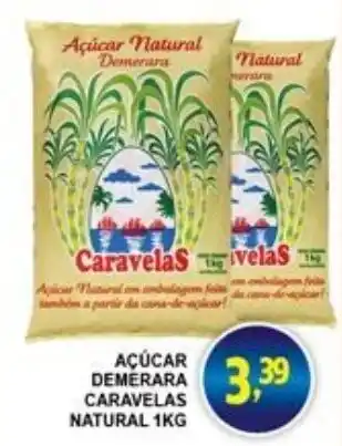 Federzoni Supermercados Acucar Demerara Caravelas Natural 1kg oferta