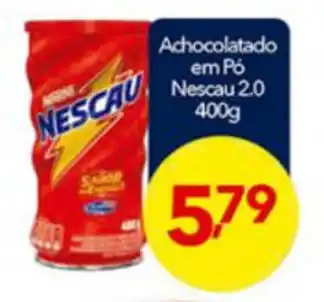 Achocolatado em Po Nescau 2.0 400g