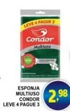 Federzoni Supermercados Esponja Multiuso Condor Leve 4 Pague 3 oferta