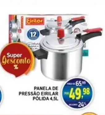 Panela de Pressao Eirilar Polida 4.5L