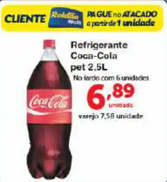 Roldão Refrigerante Coca-Cola pet 2.5L oferta