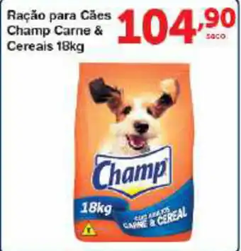 Roldão Racao para Caes Champ Carne 7 Cereais 18kg oferta