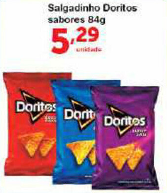 Roldão Salgadinho Doritos sabores 84g oferta
