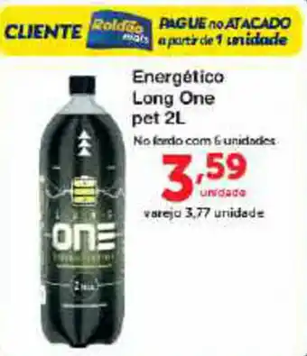 Roldão Energetico Long One Pet 2L oferta