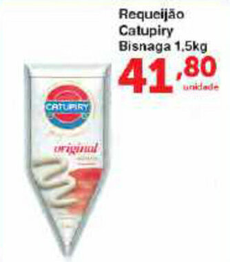 Roldão Requeijao Catupiry Bisnaga 1.5kg oferta