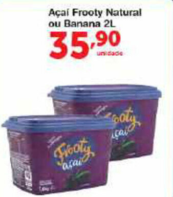 Acai Frooty Natural ou Banana 2L